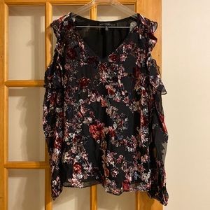 White House Black Market Cold Shoulder Blouse